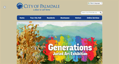 Desktop Screenshot of cityofpalmdale.org