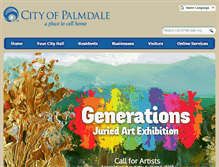Tablet Screenshot of cityofpalmdale.org